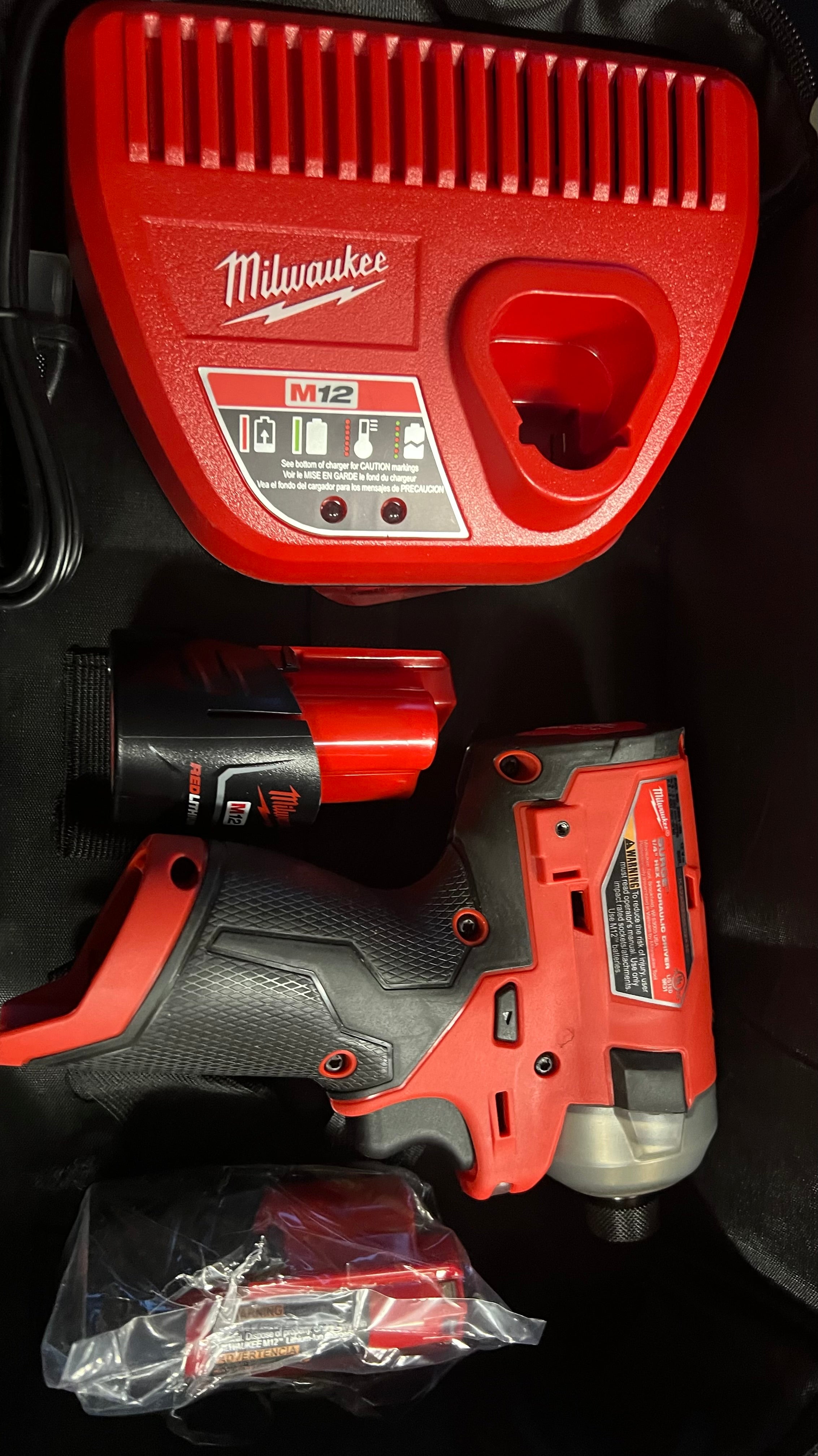 Milwaukee M12 Fuel Surge hydraulic impact driver kit