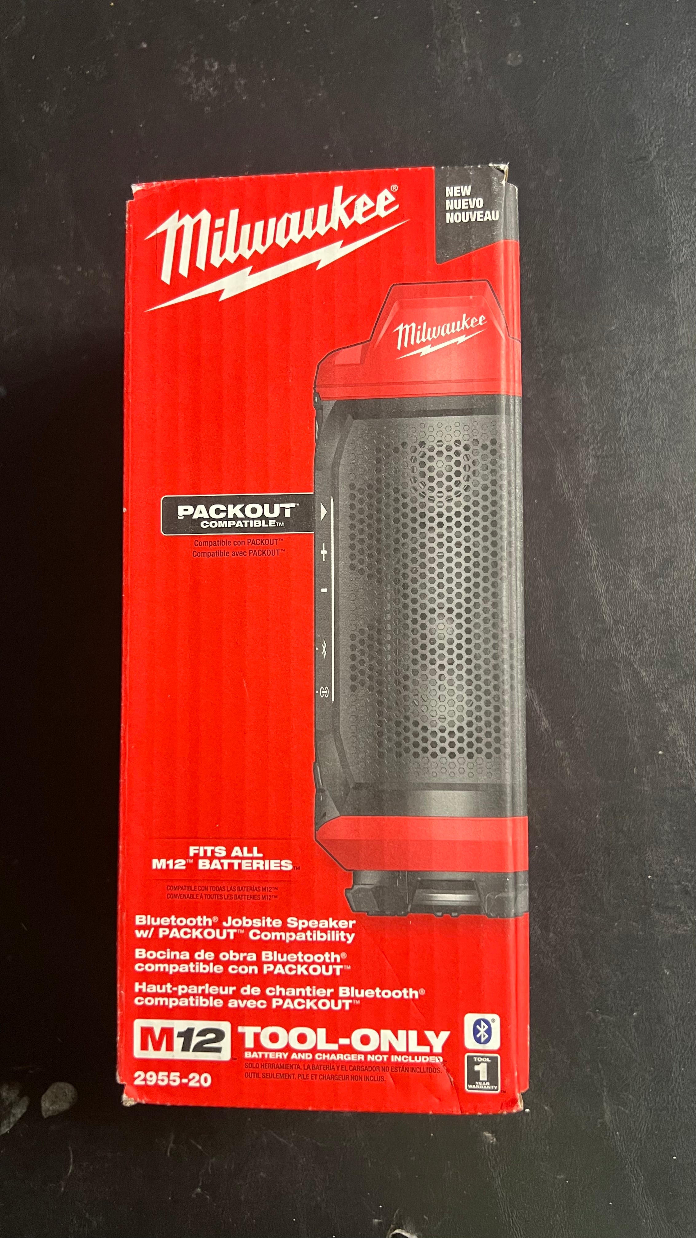 NIB Milwaukee M12 Packout Bluetooth Speaker