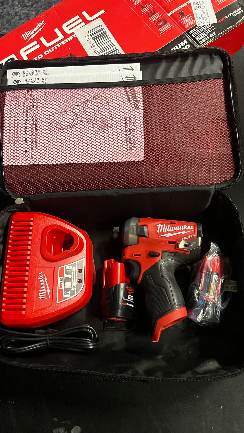 Milwaukee M12 Fuel Surge hydraulic impact driver kit