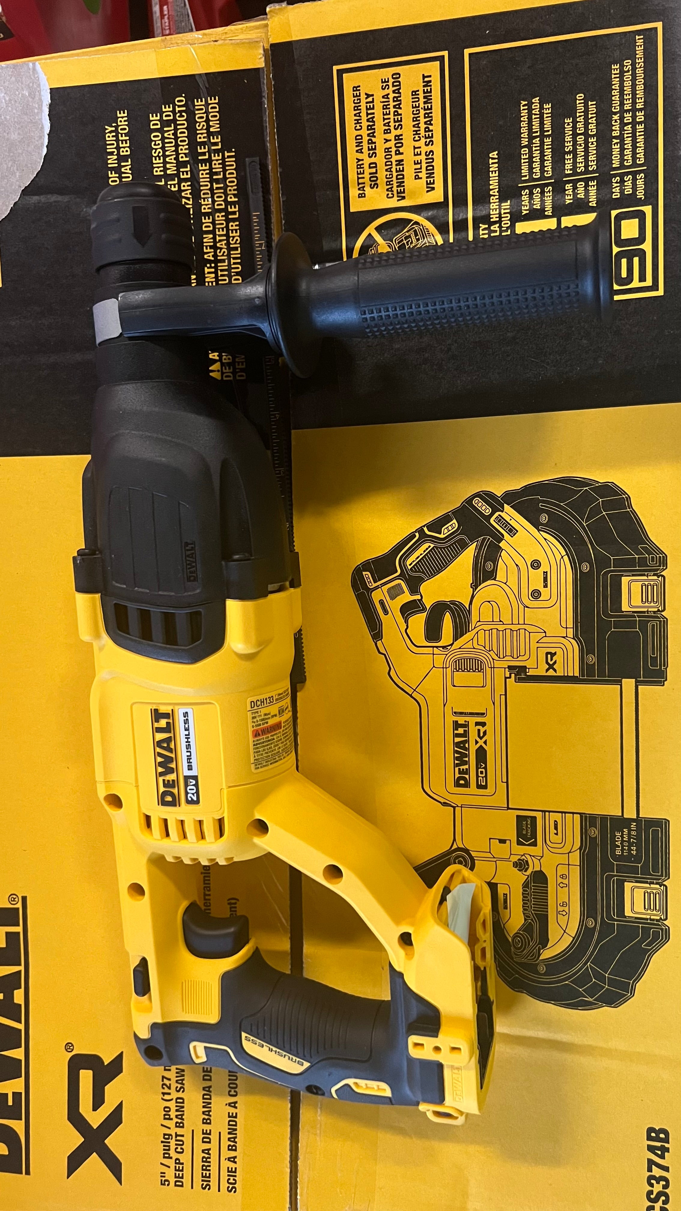 Dewalt DCH133B SDS 1” rotary hammer