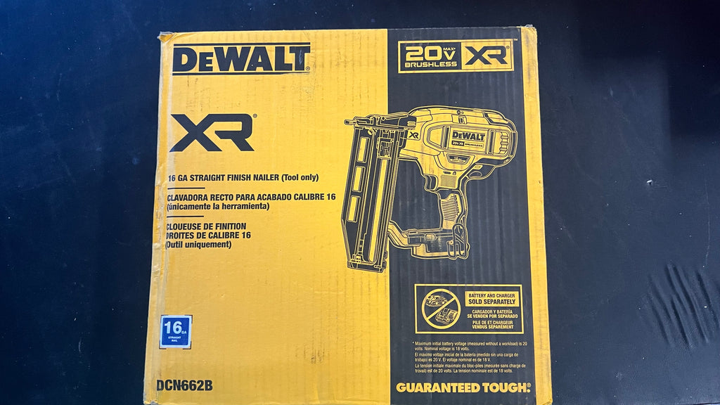 Dewalt DCN662B 16GA straight finish nailer
