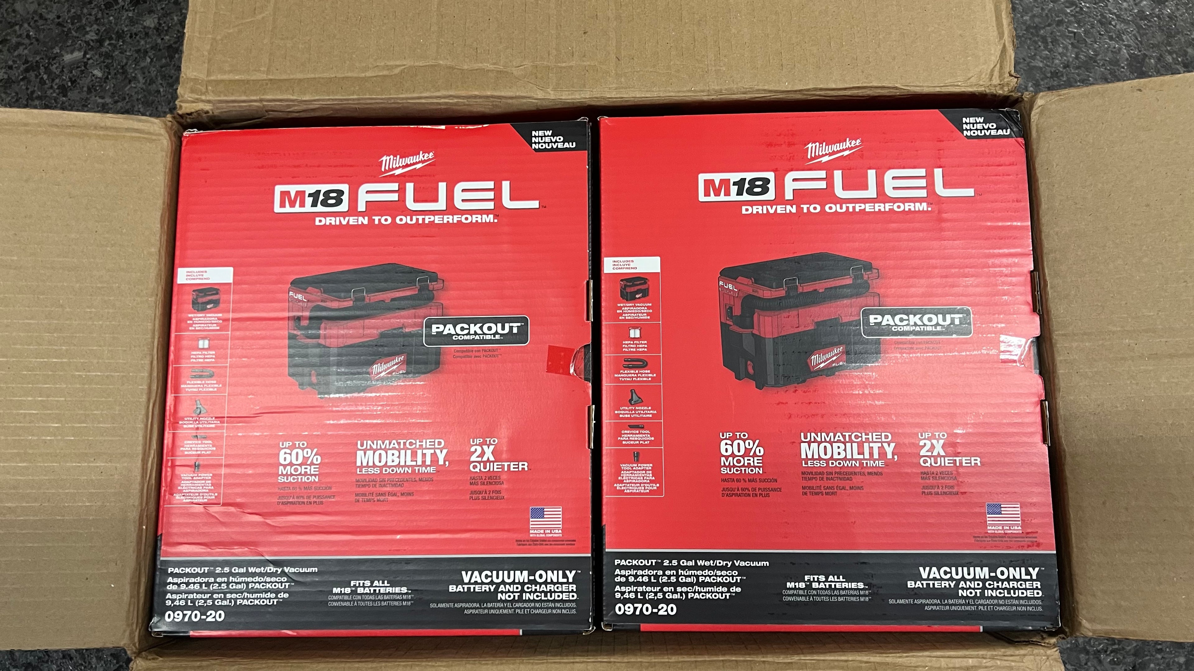 Milwaukee M18 packout wet/dry vac