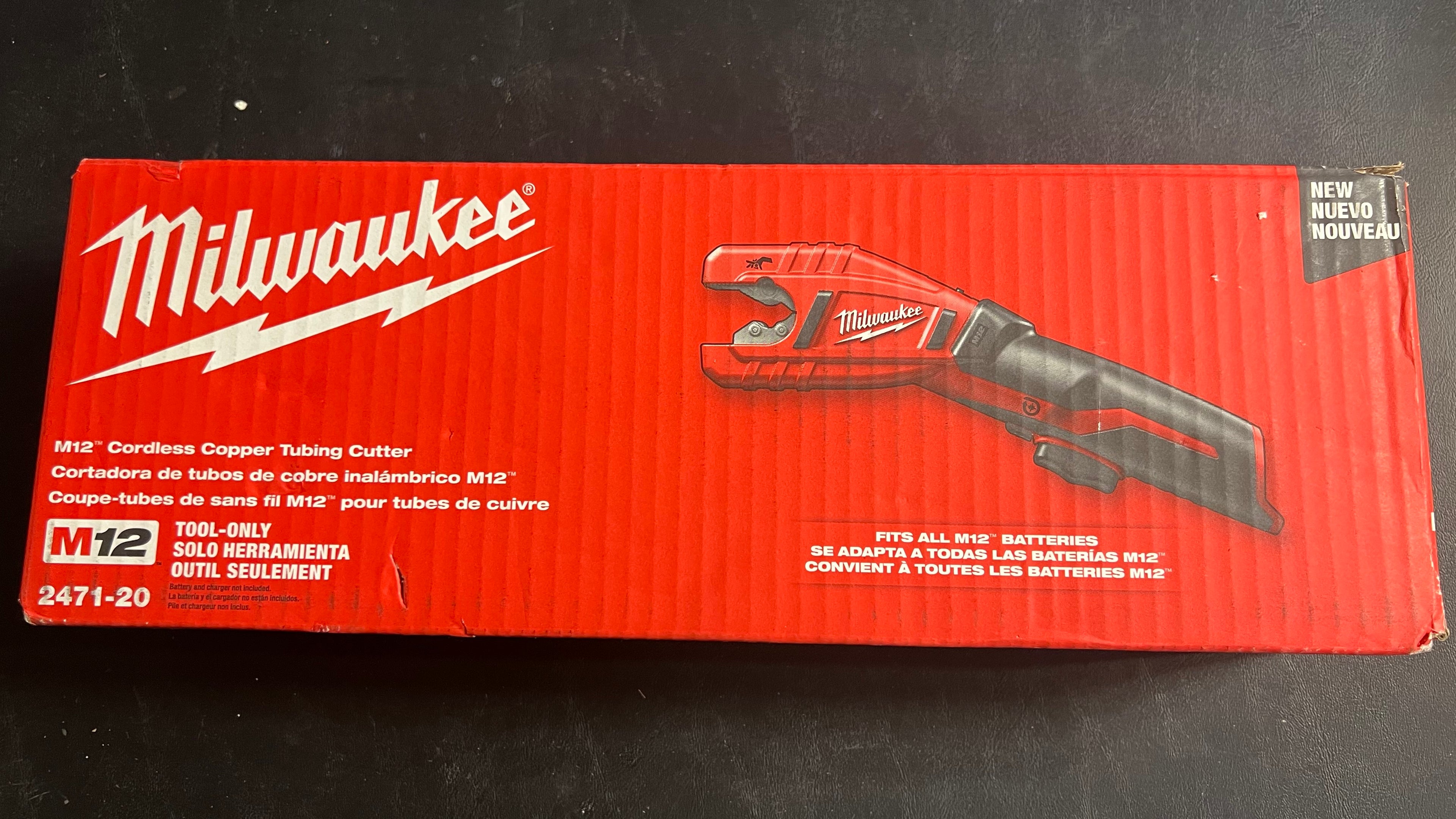 Milwaukee M12 copper tubing cutter