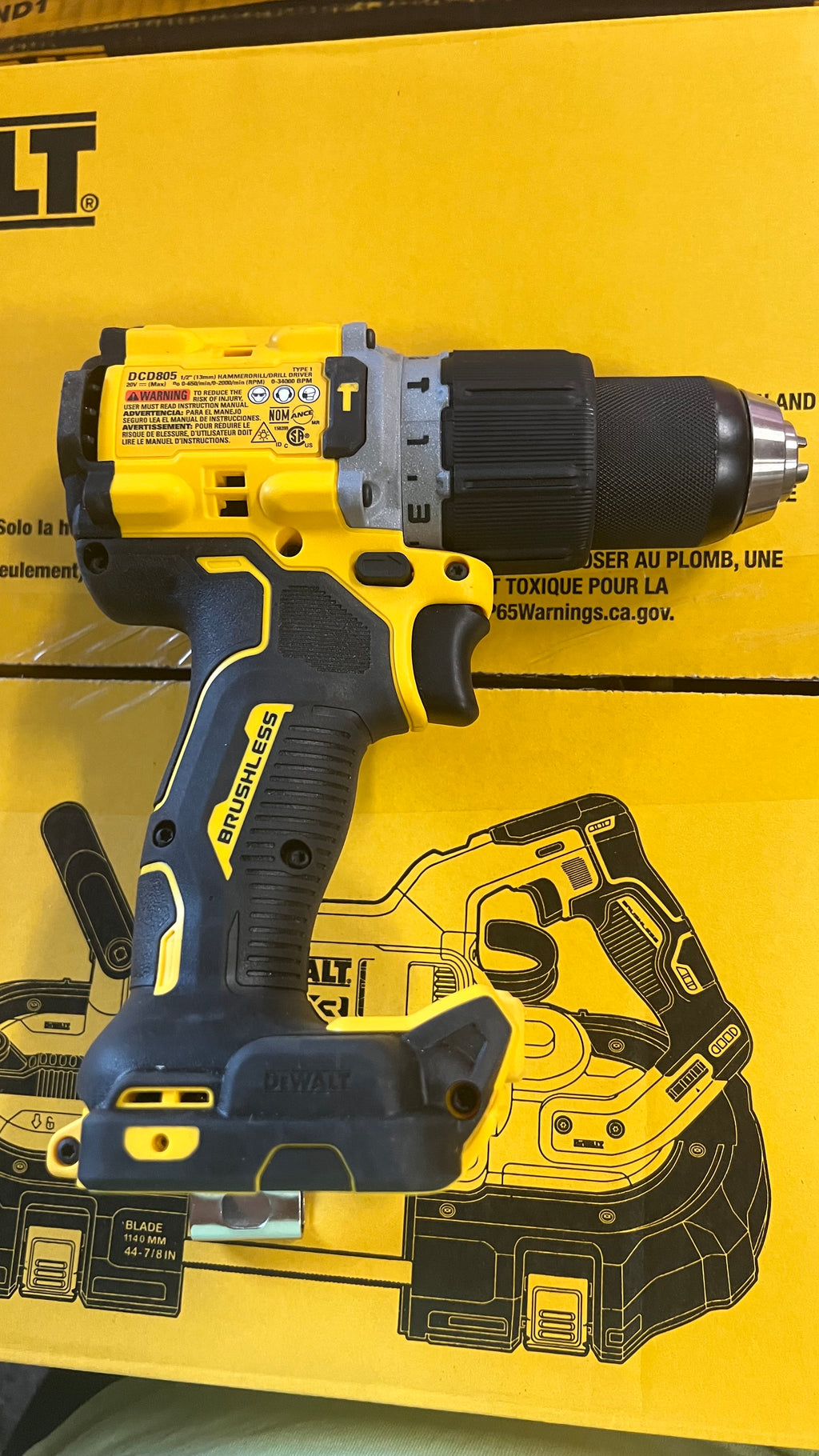 Dewalt DCD805b hammer drill/driver