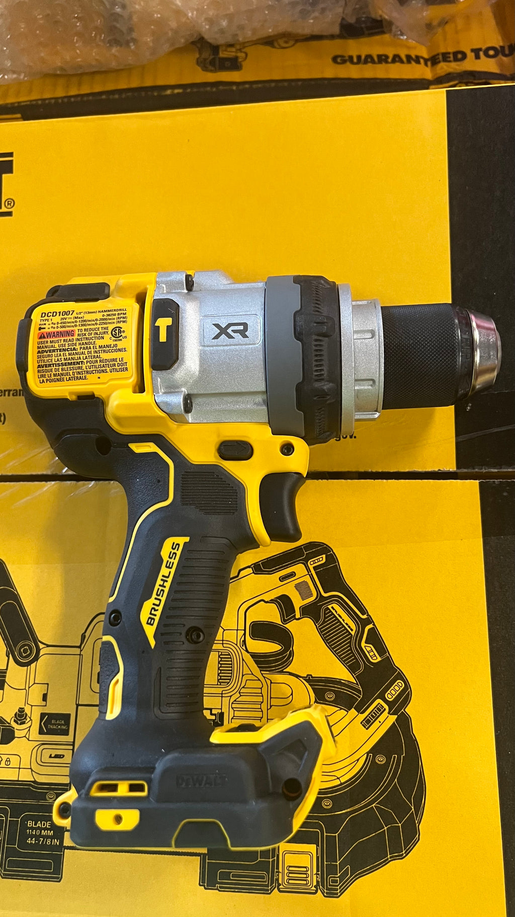 Dewalt DCD1007b hammer drill