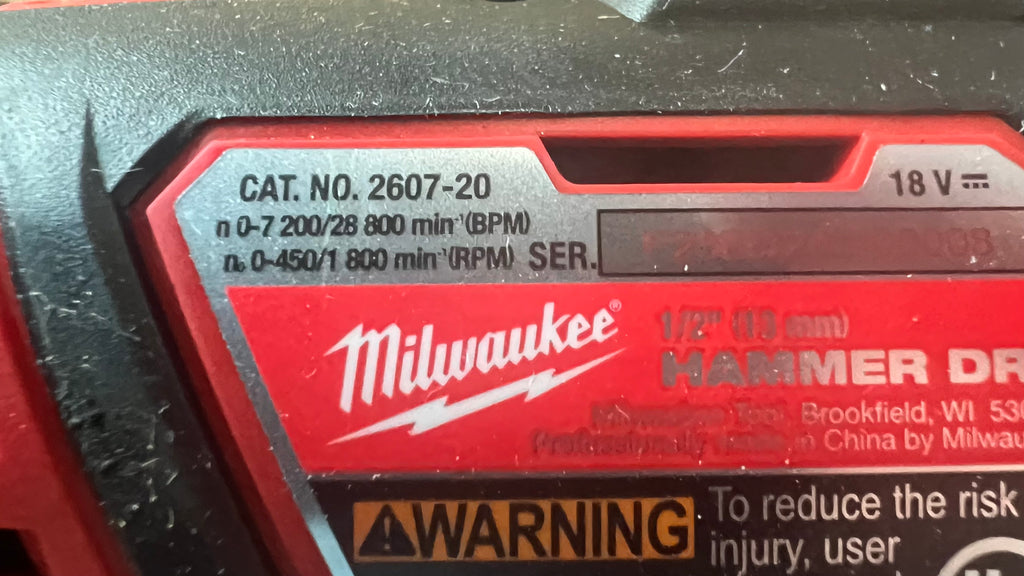 Milwaukee M18 1/2” hammer drill/driver ￼