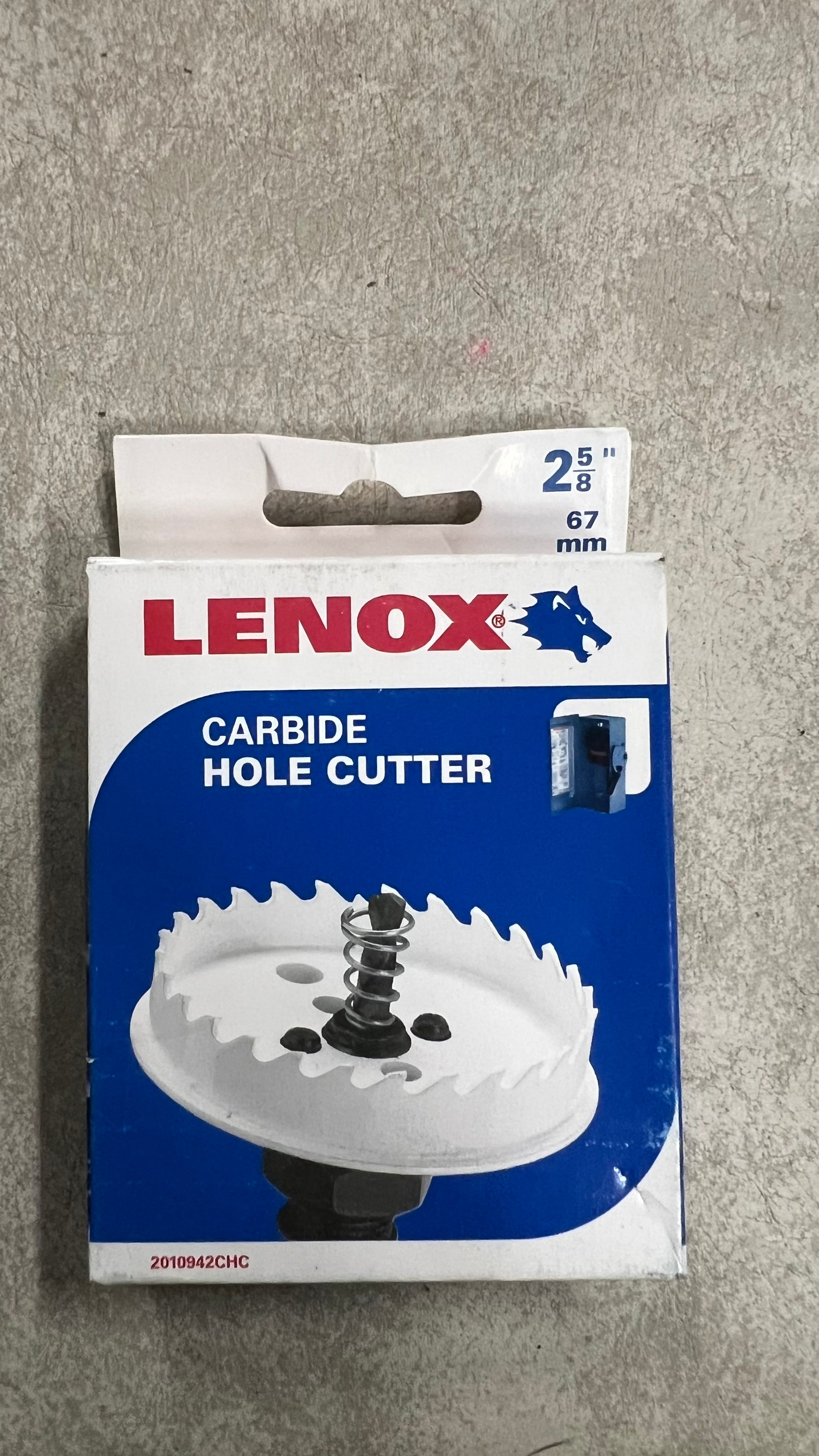 Lenox Carbide hole cutter