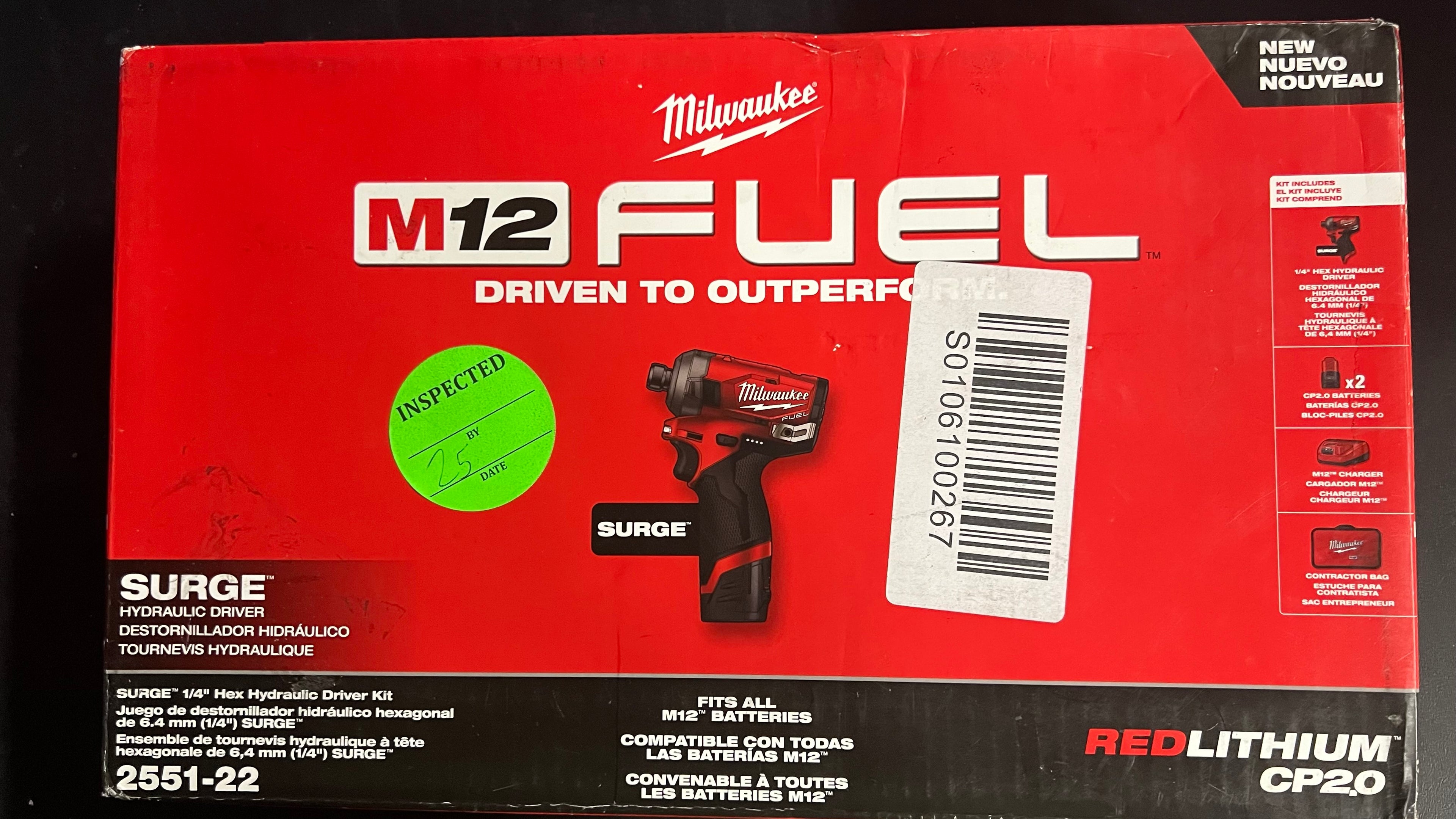 Milwaukee M12 Fuel Surge hydraulic impact driver kit