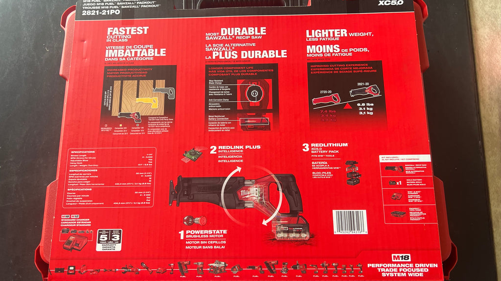 Milwaukee M18 Fuel Sawzall & Packout Kit