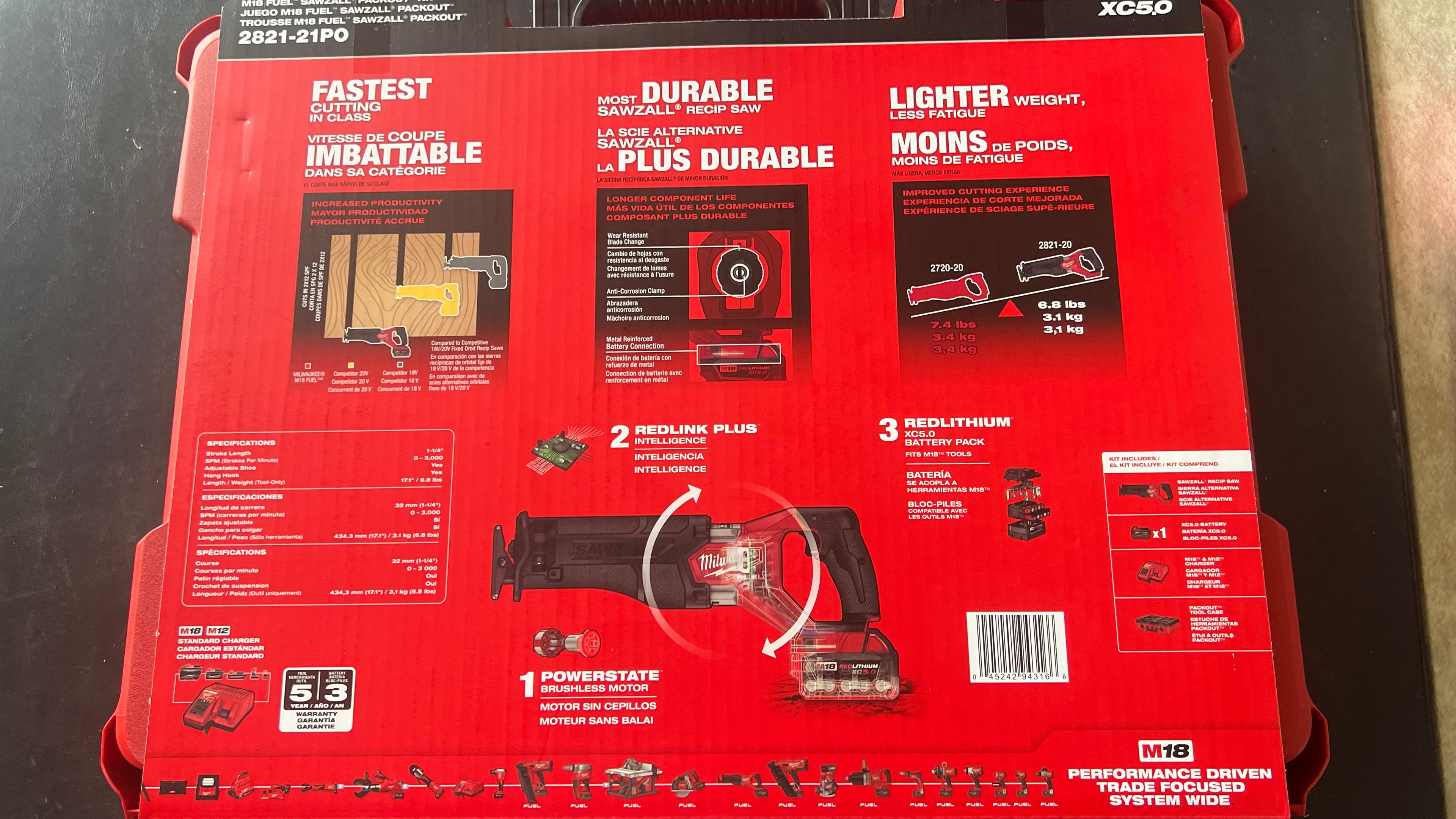 Milwaukee M18 Fuel Sawzall & Packout Kit