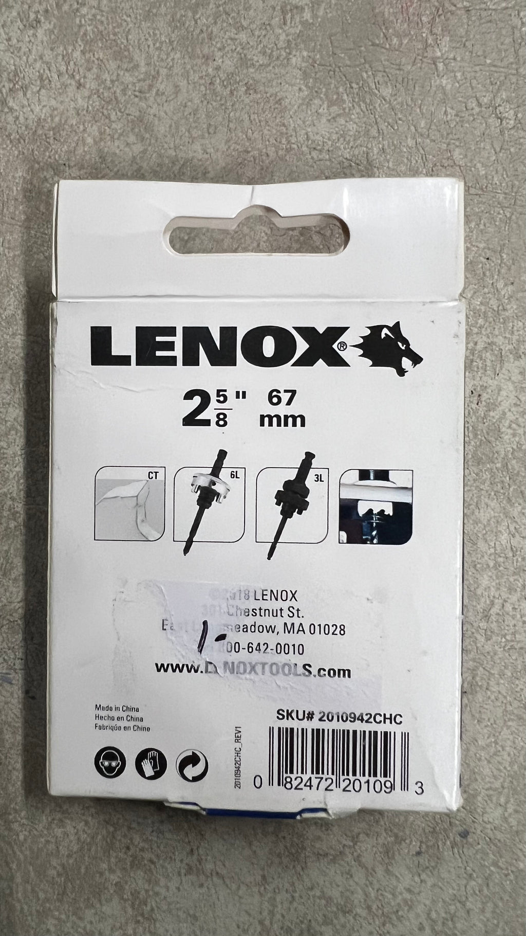 Lenox Carbide hole cutter